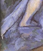 Paul Cezanne Detail of  Portrait of bather France oil painting artist